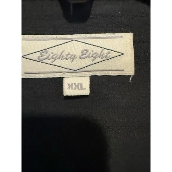 Eighty Eight Shirt Mens XXL Black Long Sleeve Cross - Picture 3 of 6